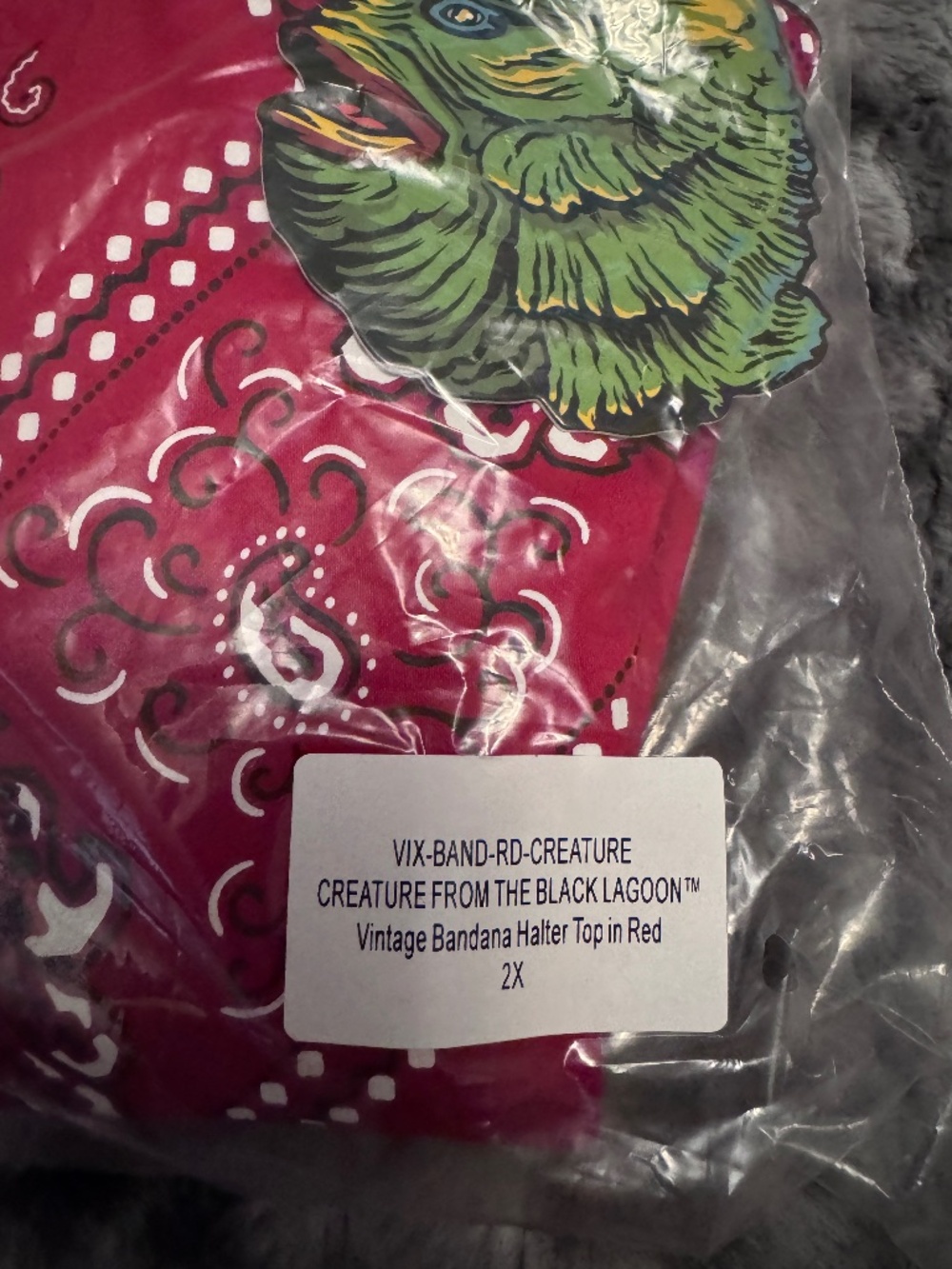 Vixen by Micheline Pitt: Vintage Bandana Halter Top, NWT (Size 2X) - Picture 6 of 6